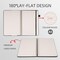 Spiral Notebooks Journal for Women Men 5 Pack Bulk Leather Hardcover with Pen Holder A5 160 Pages 100 GSM Thick Paper for Work School
